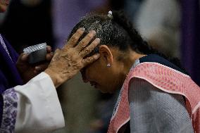 Ash Wednesday (The First Day Of Lent) In Mexico