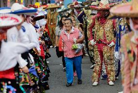 Festival Of Charros And Comparsas On The Occasion Of Holy Week In Mexico