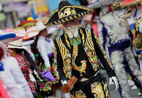 Festival Of Charros And Comparsas On The Occasion Of Holy Week In Mexico