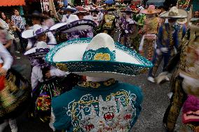 Festival Of Charros And Comparsas On The Occasion Of Holy Week In Mexico