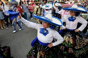 Festival Of Charros And Comparsas On The Occasion Of Holy Week In Mexico