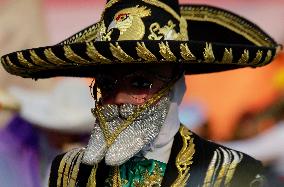 Festival Of Charros And Comparsas On The Occasion Of Holy Week In Mexico