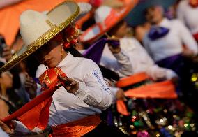 Festival Of Charros And Comparsas On The Occasion Of Holy Week In Mexico