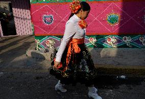 Festival Of Charros And Comparsas On The Occasion Of Holy Week In Mexico