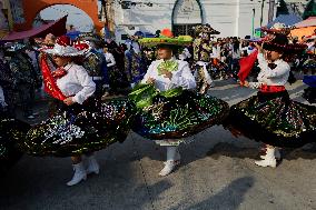 Festival Of Charros And Comparsas On The Occasion Of Holy Week In Mexico