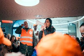 Protest by Sciences Po maintenance agents - Paris AJ