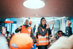 Protest by Sciences Po maintenance agents - Paris AJ