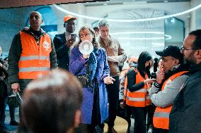 Protest by Sciences Po maintenance agents - Paris AJ