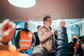 Protest by Sciences Po maintenance agents - Paris AJ