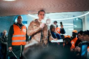 Protest by Sciences Po maintenance agents - Paris AJ