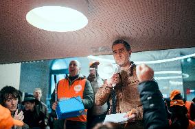 Protest by Sciences Po maintenance agents - Paris AJ