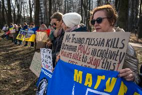 Ukrainians Attend A Rally Addressed To The US Government In Front Of The U.S. Embassy In Kyiv