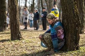 Ukrainians Attend A Rally Addressed To The US Government In Front Of The U.S. Embassy In Kyiv
