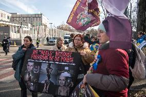 Ukrainians Attend A Rally Addressed To The US Government In Front Of The U.S. Embassy In Kyiv