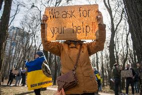 Ukrainians Attend A Rally Addressed To The US Government In Front Of The U.S. Embassy In Kyiv