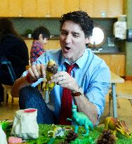PM Trudeau Visits a Daycare - Ottawa