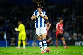 Real Sociedad de Futbol v Manchester United - UEFA Europa League 2024/25 Round of 16 First Leg