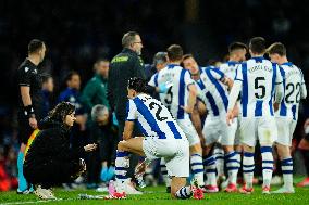 Real Sociedad de Futbol v Manchester United - UEFA Europa League 2024/25 Round of 16 First Leg