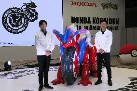 Honda unveils Pokemon character-shaped two-wheel vehicle