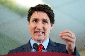 Justin Trudeau In Tears At A Press Conference - Ottawa