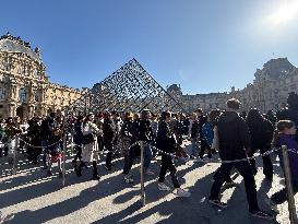 Louvre Museum And Pyramid Illustrations - Paris