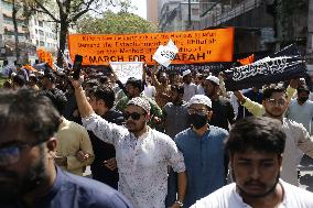 Banned Outfit Hizb Ut-Tahrir Protest In Bangladesh