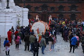 SUBASH_Holi Celebration Begins In Nepal With Erection Of Sacred Bamboo Pole- Chir