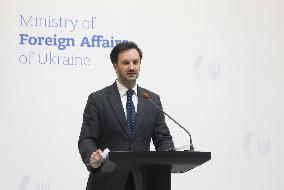 Briefing of Ukraines Foreign Ministry spokesperson Heorhii Tykhyi in Kyiv