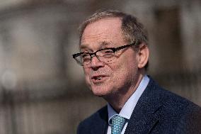 Kevin A. Hassett, Director, National Economic Council (NEC) speaks to the media