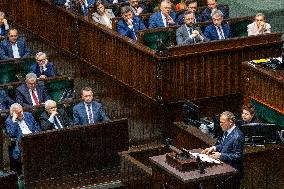 Session Of The Polish Parliament