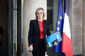 Council Of Ministers Of The French Government At The Elysée Palace, In Paris