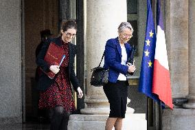 Council Of Ministers Of The French Government At The Elysée Palace, In Paris