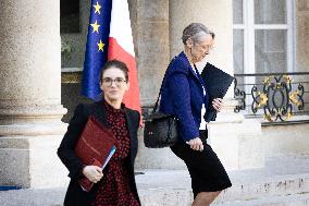 Council Of Ministers Of The French Government At The Elysée Palace, In Paris