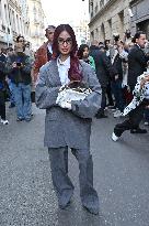 PFW Kenzo Outside Arrivals