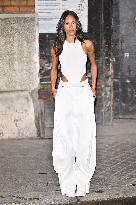 PFW Victoria Beckham Outside Arrivals