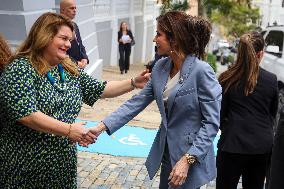 Governor Jennifer González Colón Meets With U.S. Homeland Security Secretary Kristi Noem In San Juan