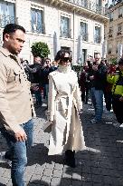 PFW - Beckham Family Leaving Paris