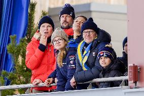SWEDEN ROYALS AT NORDIC SKI WORLD CHAMPIONSHIPS MEN'S 50 KMS