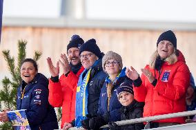 SWEDEN ROYALS AT NORDIC SKI WORLD CHAMPIONSHIPS MEN'S 50 KMS