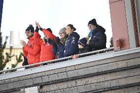 SWEDEN ROYALS AT NORDIC SKI WORLD CHAMPIONSHIPS MEN'S 50 KMS