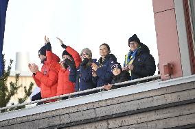 SWEDEN ROYALS AT NORDIC SKI WORLD CHAMPIONSHIPS MEN'S 50 KMS