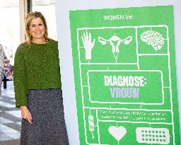 Queen Maxima At A Meeting Of WOMEN Inc- Amsterdam