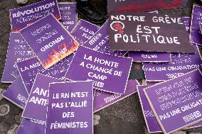 International Women's Day In Bordeaux, Saturday, March 8, 2025.