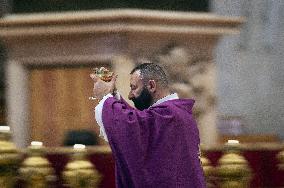 Cardinal Pietro Parolin Celebrates Mass Fot Pro Life Association - Vatican City