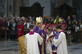 Cardinal Pietro Parolin Celebrates Mass Fot Pro Life Association - Vatican City