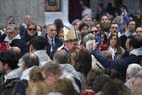 Cardinal Pietro Parolin Celebrates Mass Fot Pro Life Association - Vatican City