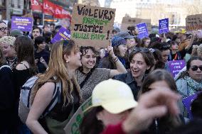 International Women Rights Day Demonstration - Paris