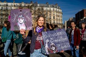 International Women’s Day: 120,000 People Gathered In Paris To Advocate For Gender Equality.