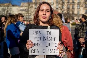 International Women’s Day: 120,000 People Gathered In Paris To Advocate For Gender Equality.