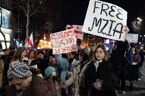 Women's March In Tbilisi For The International Women's Day